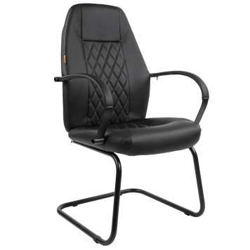 Кресло CH-950-V-LT, экокожа, черный