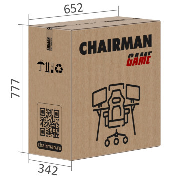 Кресло CH-GAME 26 NEW, экокожа/ткань стандарт, черный/красный-6