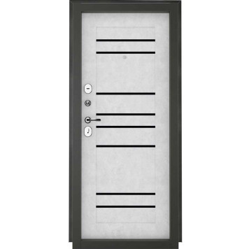 Дверь ТИТАН-2050/860/ L 8С бетон снежный графит-1