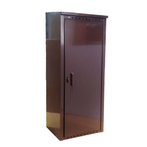 Шкаф для газовых баллонов оцинкованный (коричневый)-1/50Л