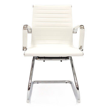 Кресло для посетителей RT-04S, экокожа, белый-1