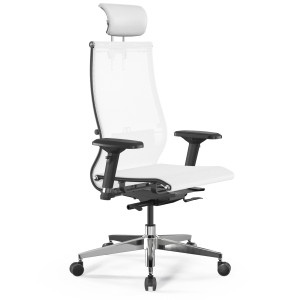 Кресло Synchro Sit-10 B2-107D-T/Km00/Nb00/D04P/H13mL-2D(M24.B22.G18.W03) белый